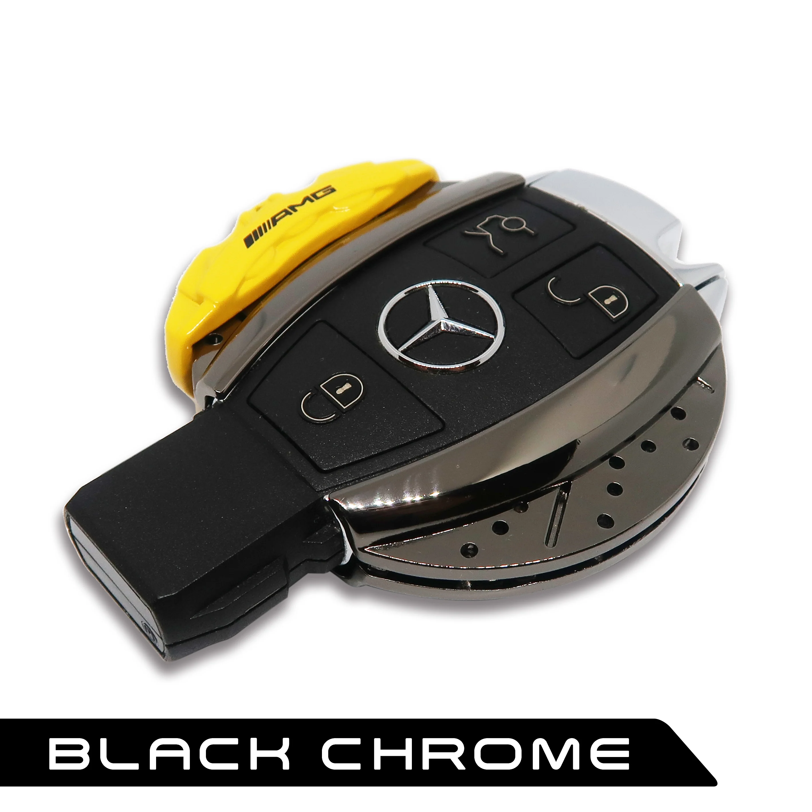 🏎️ AMG Yellow Brake Caliper Design Mercedes Key Case *Keyless only* - Image 4