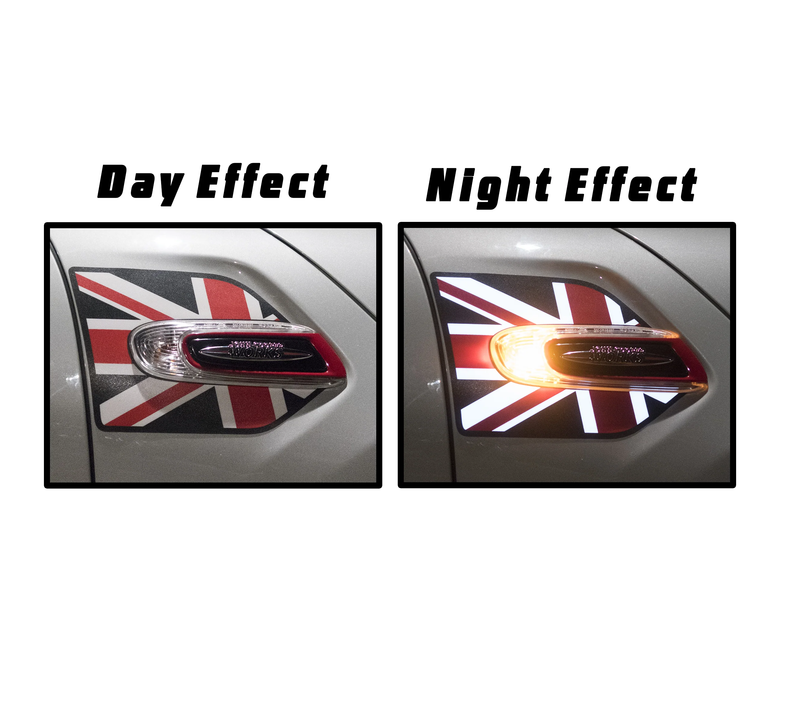 🇬🇧 BLACK/RED UNION JACK LIGHTED SCUTTLES - Image 2